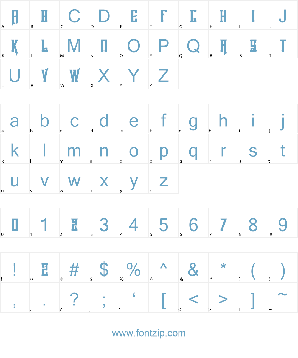 Sivernake Font Character